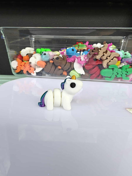 *NEW* Ruby's Dragons Tiny 3D Printed Unicorn Fidgets