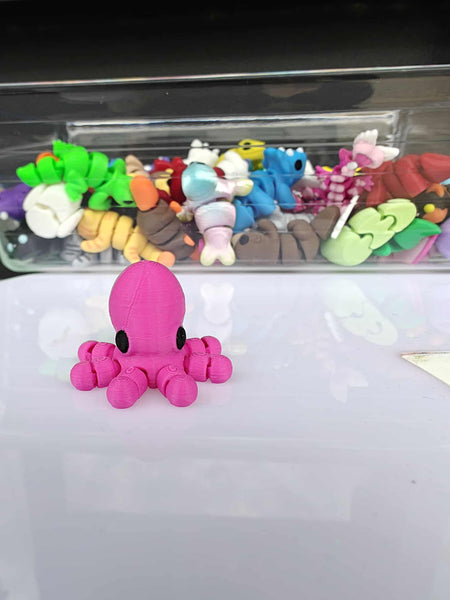 *NEW* Ruby's Dragons Tiny 3D Printed Octopus Fidgets