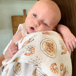 *NEW* Little Hometown Muslin Swaddle Blanket - Shrimp & Grits