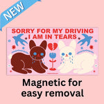 Tender Ghost 'Sorry for My Driving' Bumper Magnet