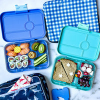 *NEW* Yumbox Tapas 5-Compartment Leakproof Bento Box - Bali Blue with Clear Aqua Tray