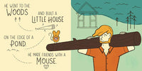 BabyLit Little Naturalists Board Books - Henry David Thoreau in the Woods