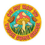 *COMING SOON* Krystan Saint Cat 'On My Way to Touch Some Grass' Vinyl Sticker
