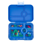 *NEW* Yumbox Tapas 5-Compartment Leakproof Bento Box - True Blue with Jungle Tray