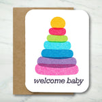 *NEW* Paper Chain Studios Welcome Baby Greeting Card