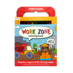 Ooly Carry Along Coloring Book and Crayon Kit - Work Zone