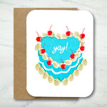 *NEW* Paper Chain Studios Yay Cake Greeting Card