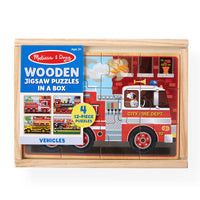 Melissa & Doug Wooden Jigsaw Puzzles In A Box