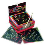 Melissa & Doug Scratch Art Box of 125 Rainbow Mini Notes