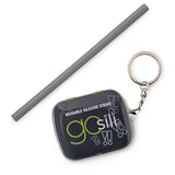 GoSili Reusable Silicone Straw + Keychain Case