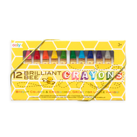 Ooly Brilliant Bee Crayons, 12-pack
