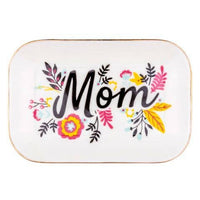 Ceramic 'Mom' Trinket Dish
