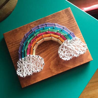 Strung by Shawna DIY String Art Kit - Rainbow
