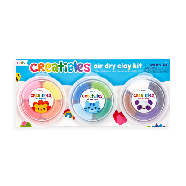 Ooly Creatibles Air Dry Clay Kit- 12 Colors