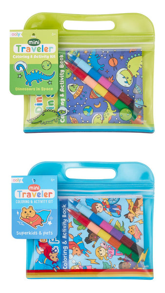 Ooly Mini Traveler Coloring & Activity Kits