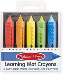 Melissa & Doug Learning Mat Crayons