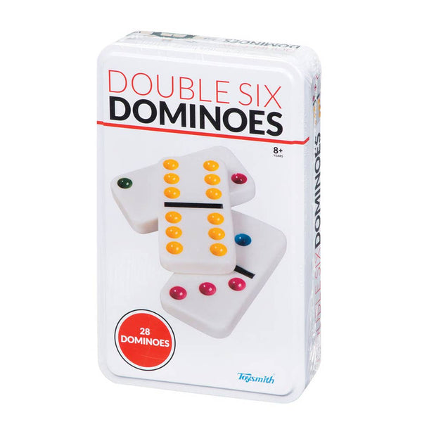 *FINAL SALE* Toysmith Double Six Dominoes in Collector's Tin