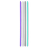 GoSili Reusable Silicone Straws, Extra Long/Wide
