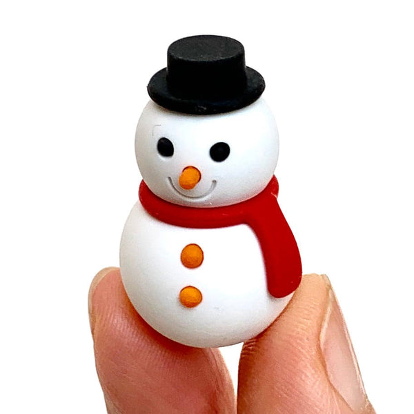 Creative Christmas Ball Erasers Cute Snowman Mini Erasers Student