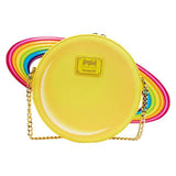 *FINAL SALE* Loungefly Lisa Frank Yellow Rainbow Ring Saturn Crossbody Bag