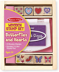 Melissa & Doug Butterfly & Hearts Stamp Set