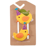 Lily & Momo Party Hat Chicks Hair Clips