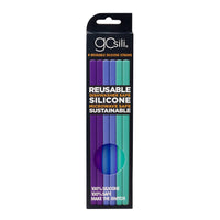 GoSili Reusable Silicone Straws, Standard 6 pack