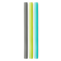 GoSili Reusable Silicone Straws, Extra Long/Wide