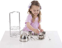 Melissa & Doug Stainless Steel Tea Set