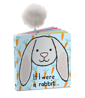 Jellycat 'If I Were A Rabbit' (Grey) Book