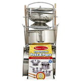 Melissa & Doug Stainless Steel Pots and Pans Play Set