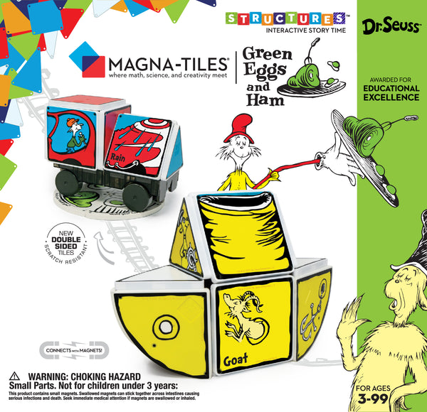 Magna-Tiles CreateOn Dr. Seuss Green Eggs & Ham 21-Piece Set