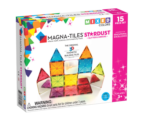 Magna-Tiles Stardust 15-Piece Set