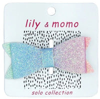 Lily & Momo Glitter Bow Hair Clips - Single