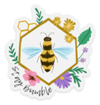 Exclusive Stay Bumble Die Cut Clear Vinyl Sticker