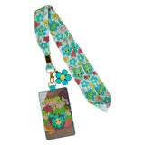 *FINAL SALE* Loungefly Disney Tangled Pascal Flowers Lanyard with Card Holder