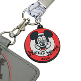 *FINAL SALE* Loungefly Disney100 Mickey Mouse Club Lanyard with Card Holder