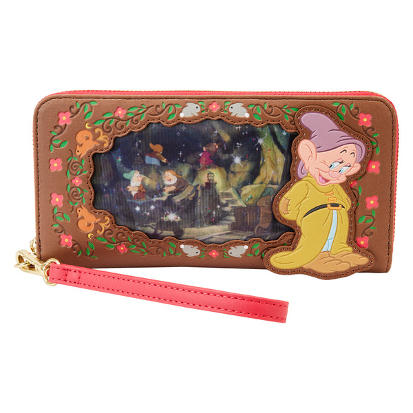 Loungefly Snow White Lenticular Princess Series Zip Around Wallet