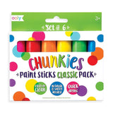 Ooly Chunkies Classic Paint Sticks - 6 Pack