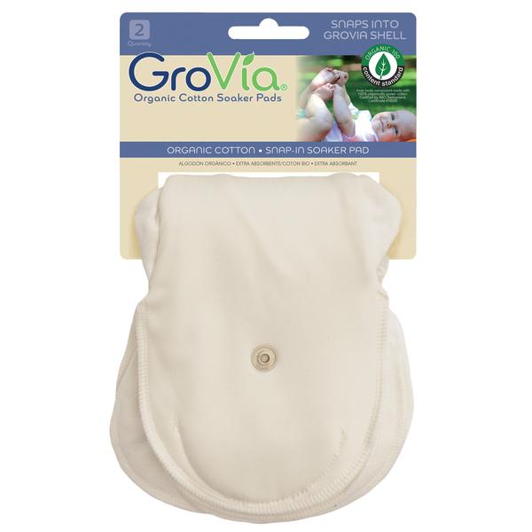 GroVia Organic Cotton Soaker Pads 2-Pack