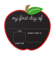 Pearhead First and Last Day of School Reversible Apple Chalkboard