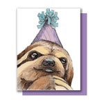 *FINAL SALE* Paper Wilderness Party Sloth Birthday Greeting Card