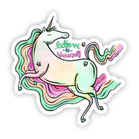 Big Moods 'Believe in Yourself' Unicorn Vinyl Sticker
