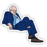 Big Moods Bernie Sanders Sitting Vinyl Sticker