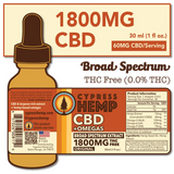 Cypress Hemp Broad Spectrum 1800mg CBD+OMEGAS Drops