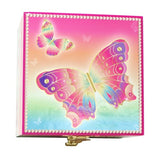 Pink Poppy Rainbow Butterfly Small Musical Jewelry Box