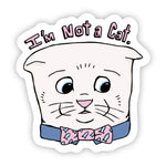 Big Moods 'I'm Not A Cat' Vinyl Sticker
