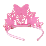 Pink Poppy Soft Glitter Butterfly Crown