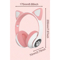 Cat Ear LED Bluetooth Wireless Gaming Headset