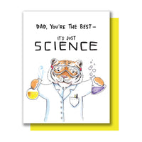 *FINAL SALE* Paper Wilderness Science Tiger Father's Day Greeting Card